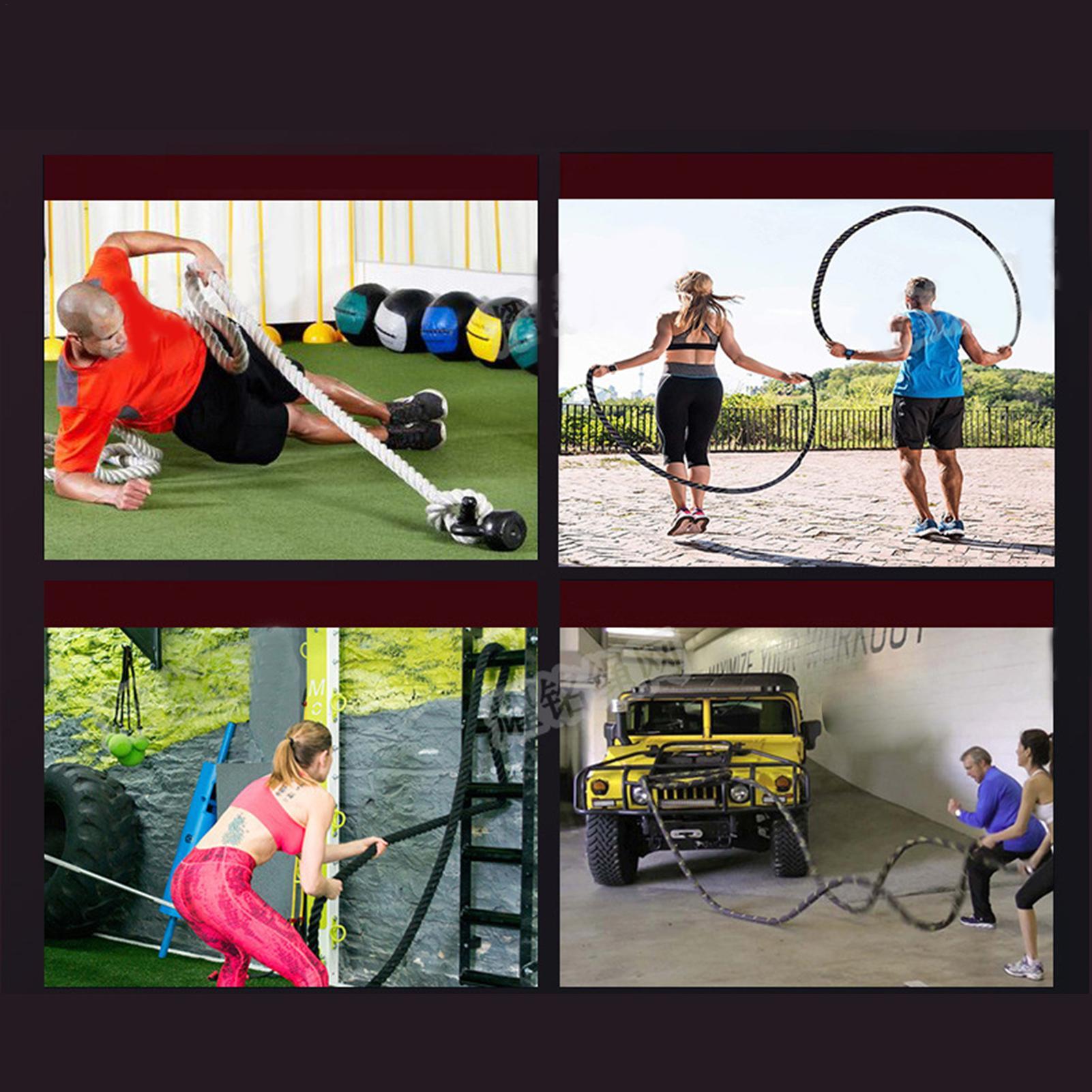 Heavy Skipping Rope Fitness Bo - Battle Rope Heavy 评论和价格